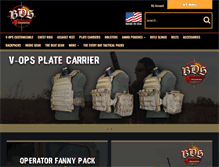 Tablet Screenshot of bdstacticalgear.com